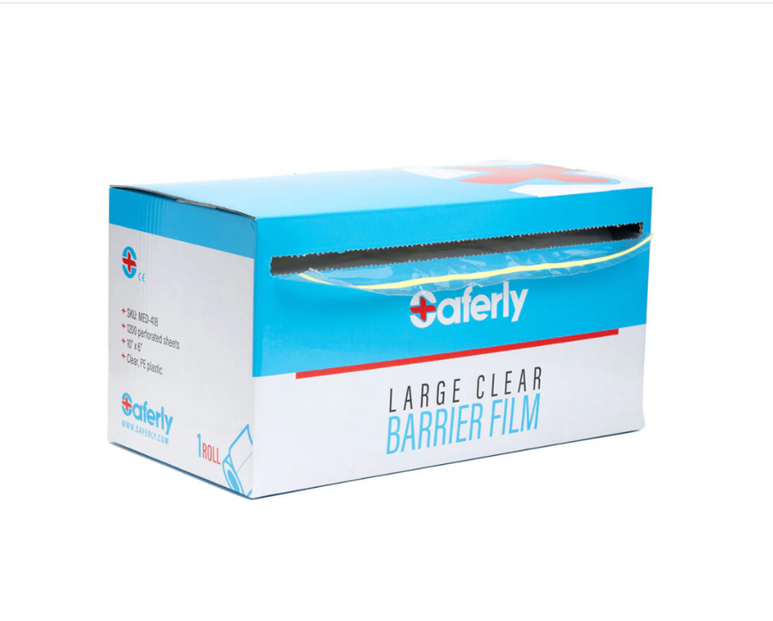 Saferly Medical Clear Barrier Film - 10" x 6"