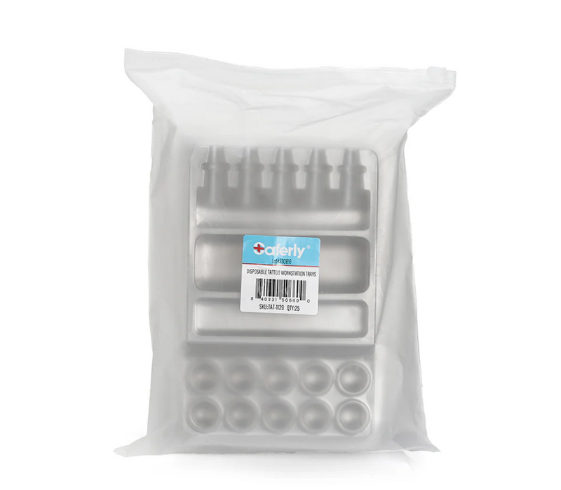 Saferly Disposable Tattoo Trays - 25 ct