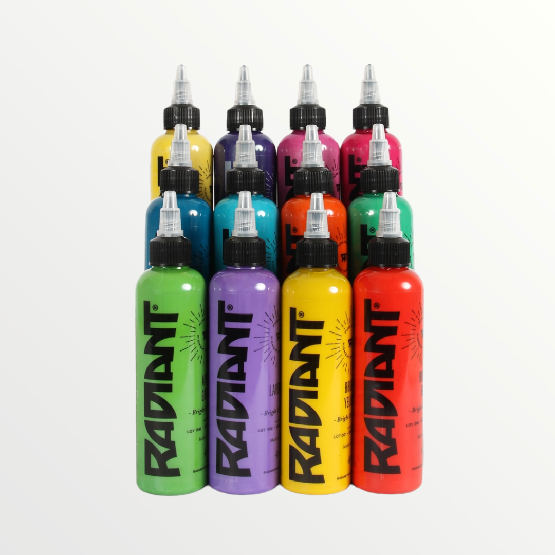 Radiant Colors Tattoo Ink 12 oz 05oz Yellow  LINE SHOPPING